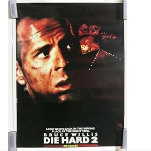 Die Hard 2 Die Harder Movie Poster 17 1/2 x 23 1990 Original Rare Vintage NOS